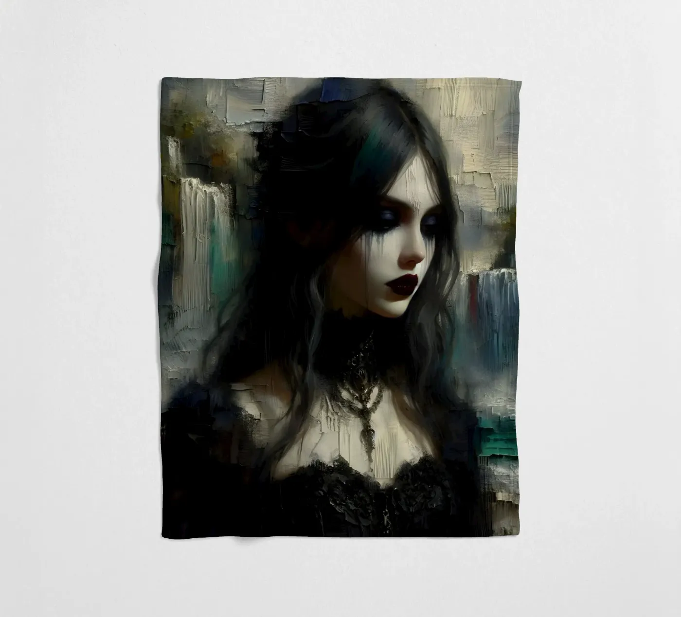 donkere gedachte fleecedeken van nomad