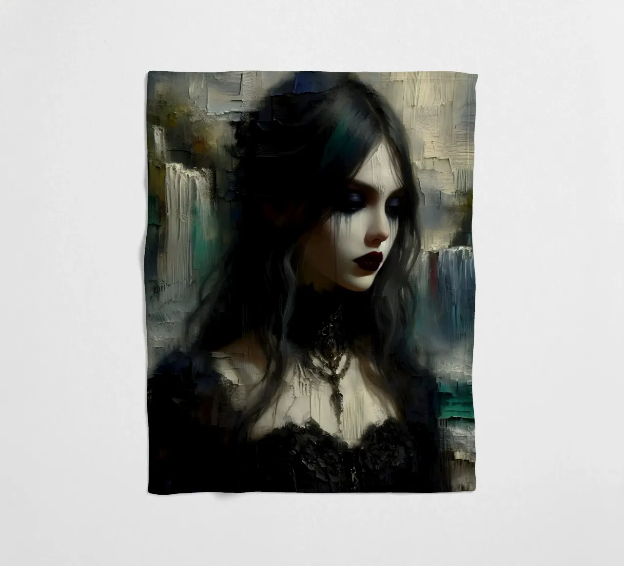 dunkler Gedanke Fleecedecke von nomad