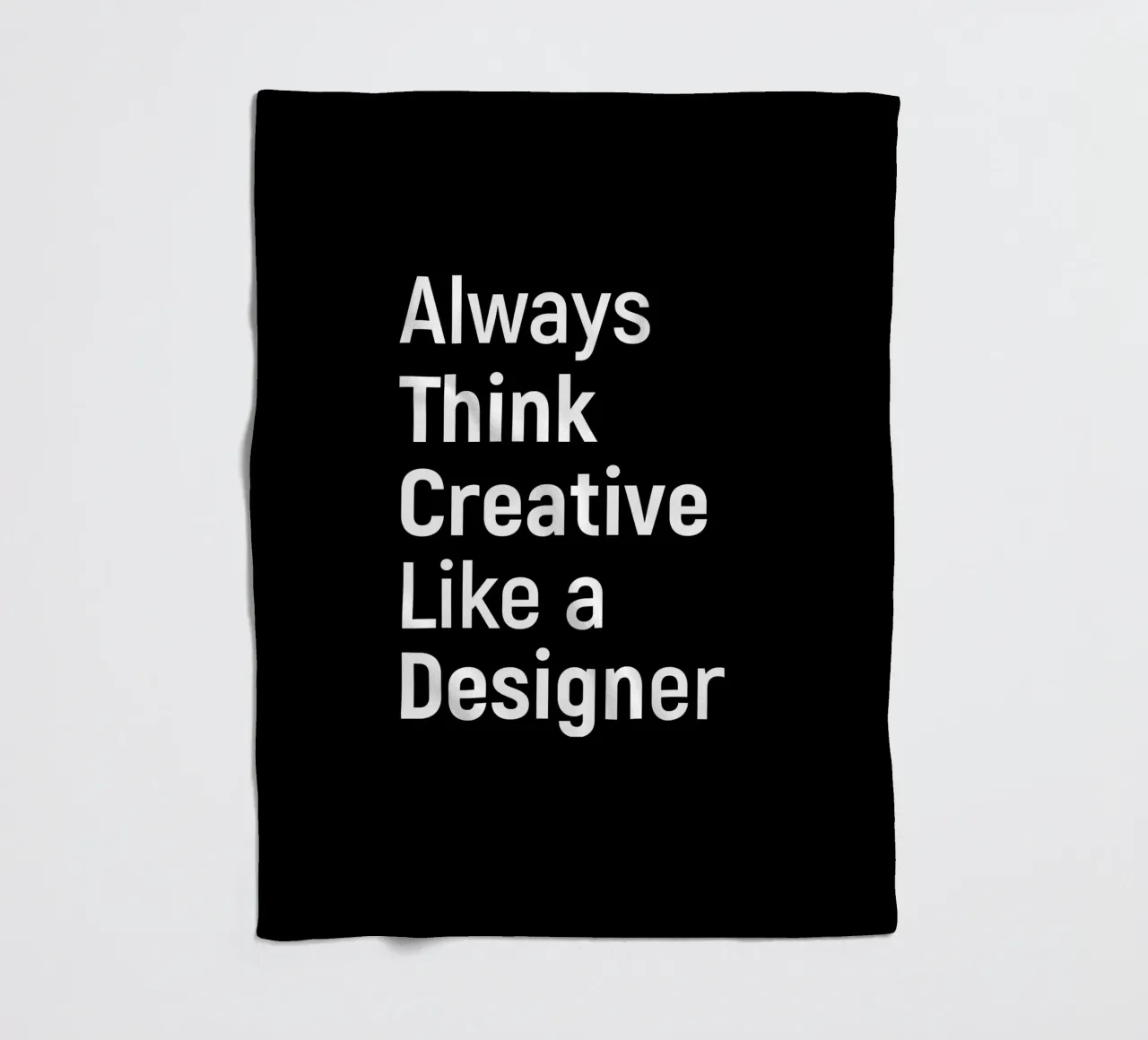 Always think creative like a designer coperta in pile da happieeagle