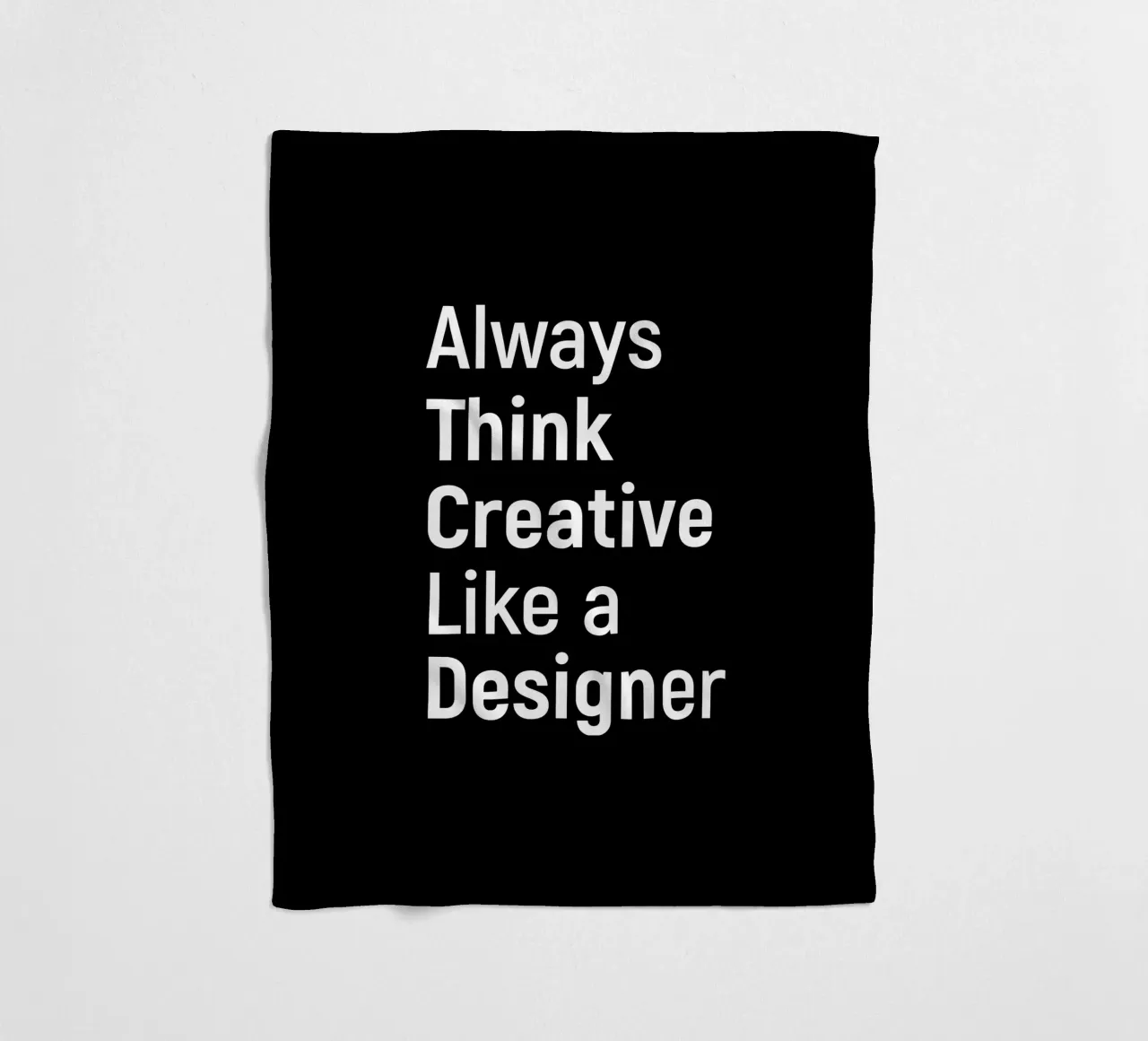 Always think creative like a designer coperta in pile da happieeagle