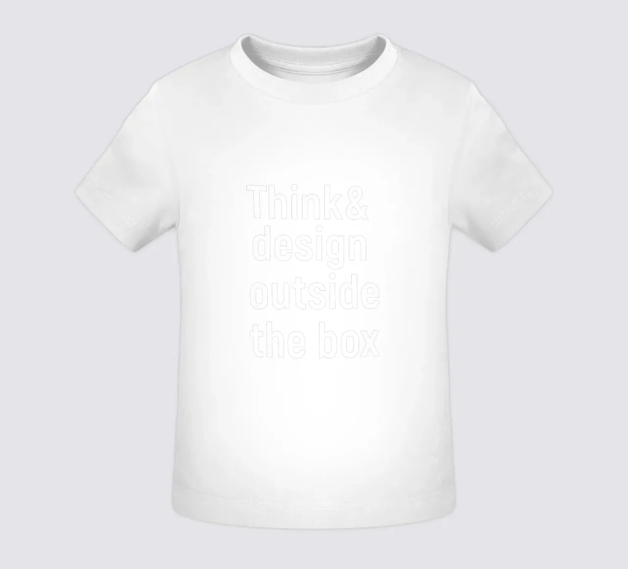 Think and design outside the box camiseta de bebé de happieeagle