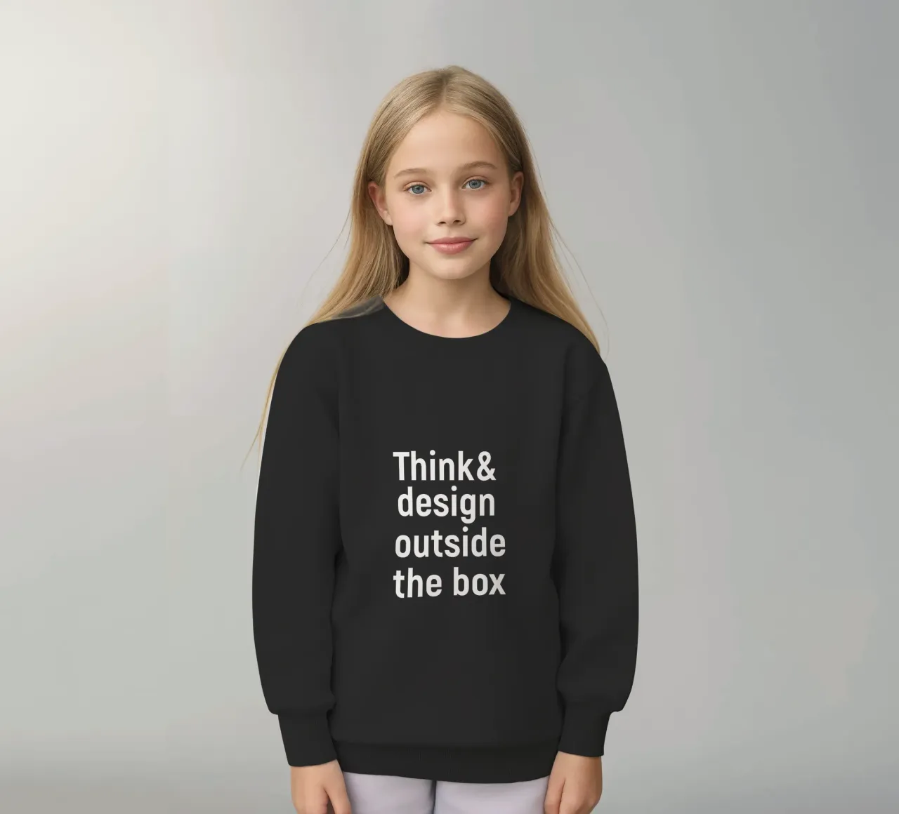 Think and design outside the box felpa bambino da happieeagle