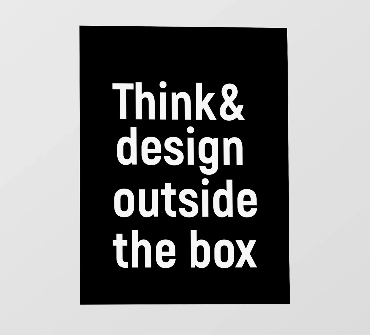 Think and design outside the box Backlit Folie von happieeagle
