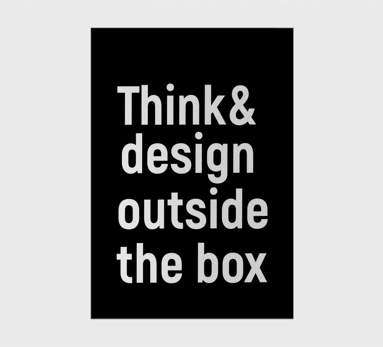 Think and design outside the box notebook by happieeagle