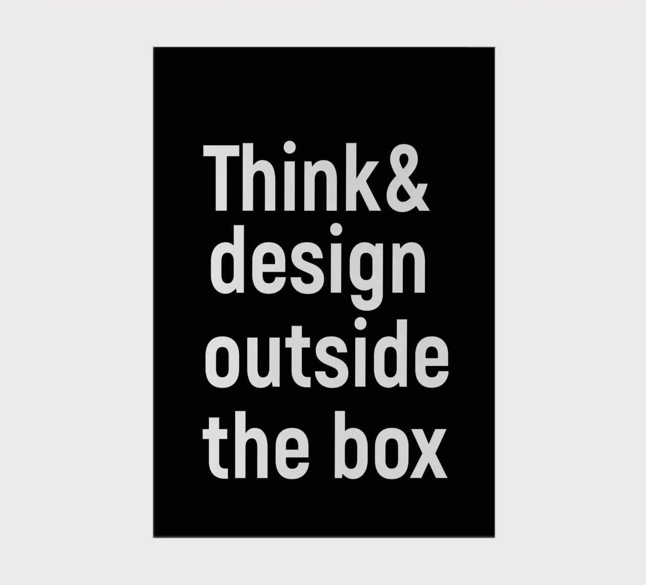 Think and design outside the box notebook by happieeagle
