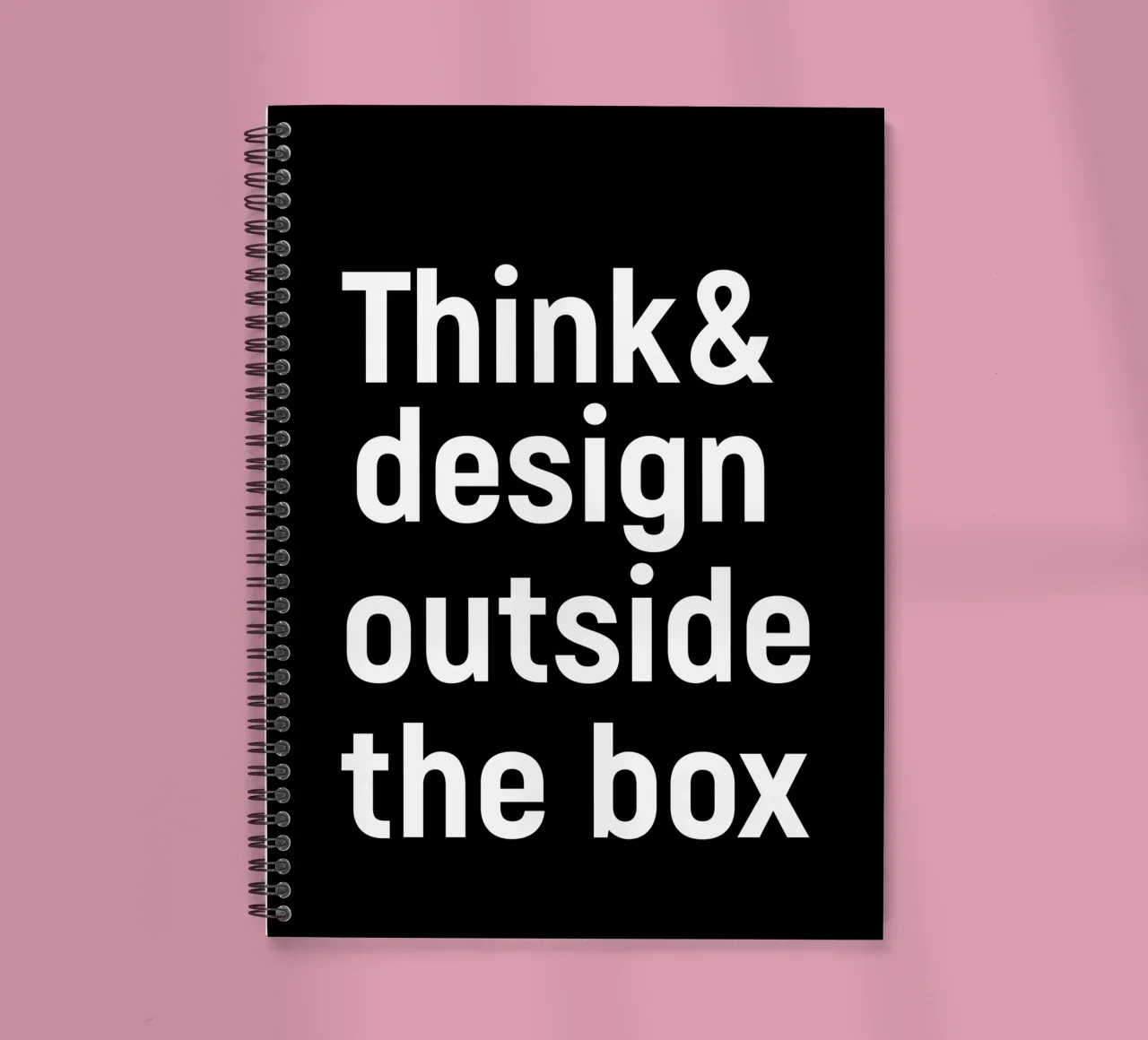 Think and design outside the box spiral notebook by happieeagle