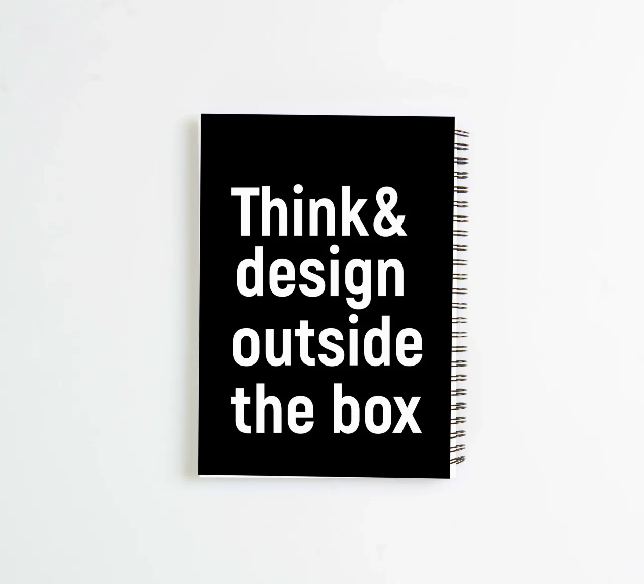Think and design outside the box spiral notebook by happieeagle