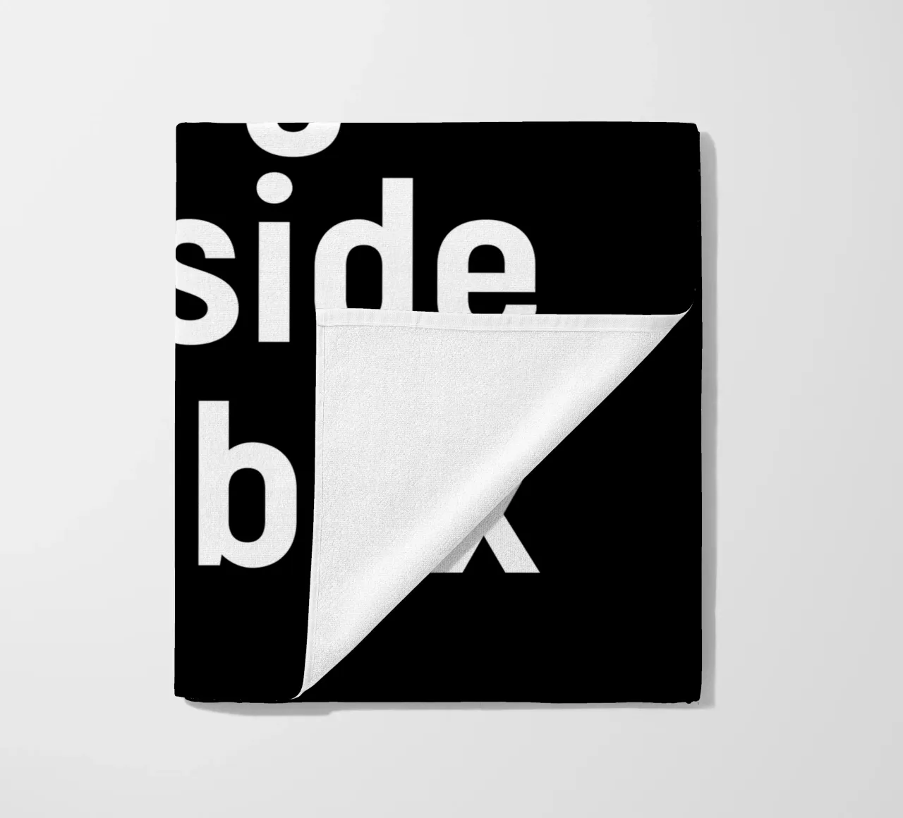Think and design outside the box strandhanddoek van happieeagle