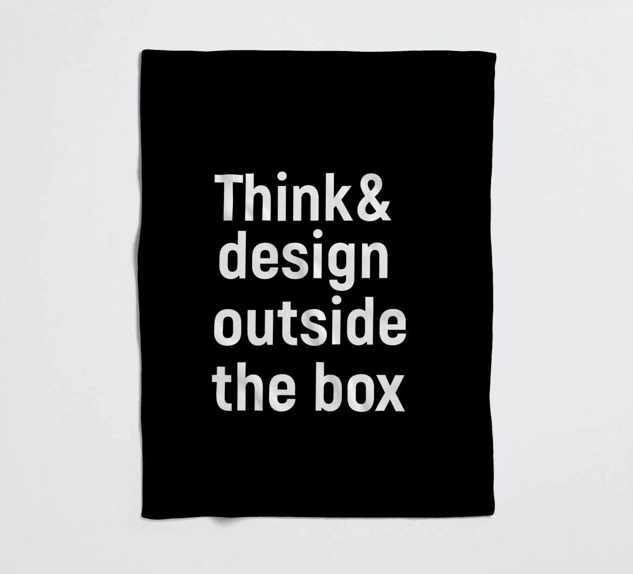 Think and design outside the box coperta in pile da happieeagle