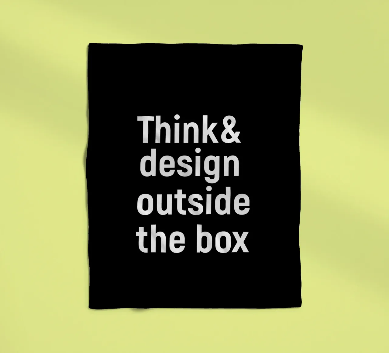 Think and design outside the box coperta in pile da happieeagle