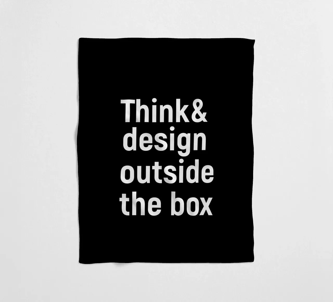 Think and design outside the box coperta in pile da happieeagle