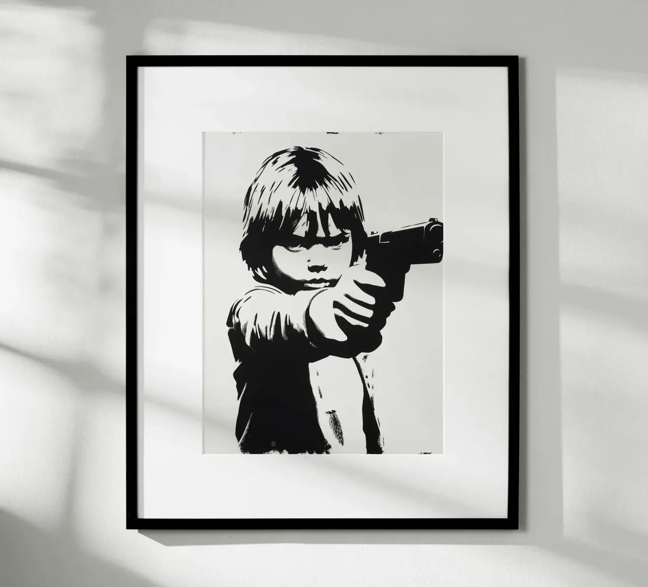 Violence poster con telaio in legno da Art Center