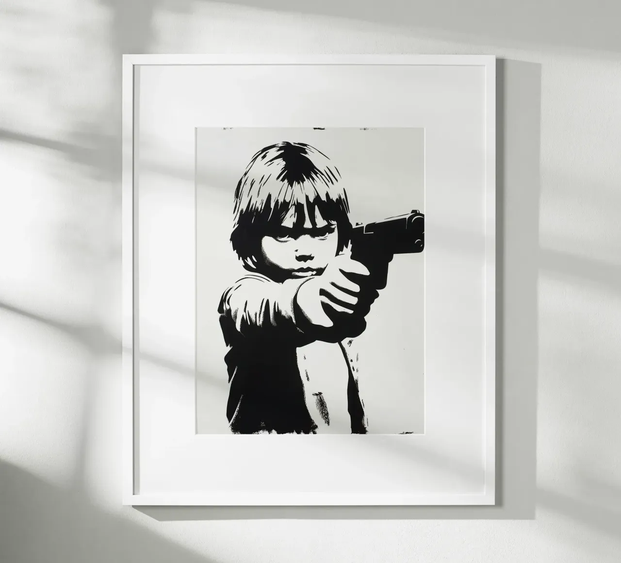 Violence poster con telaio in legno da Art Center