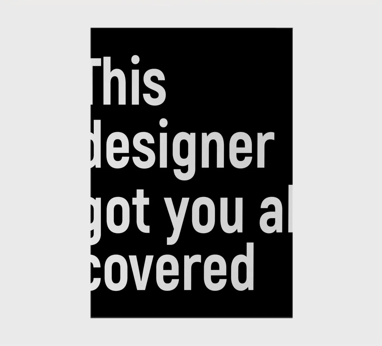This designer got you all covered notebook by happieeagle
