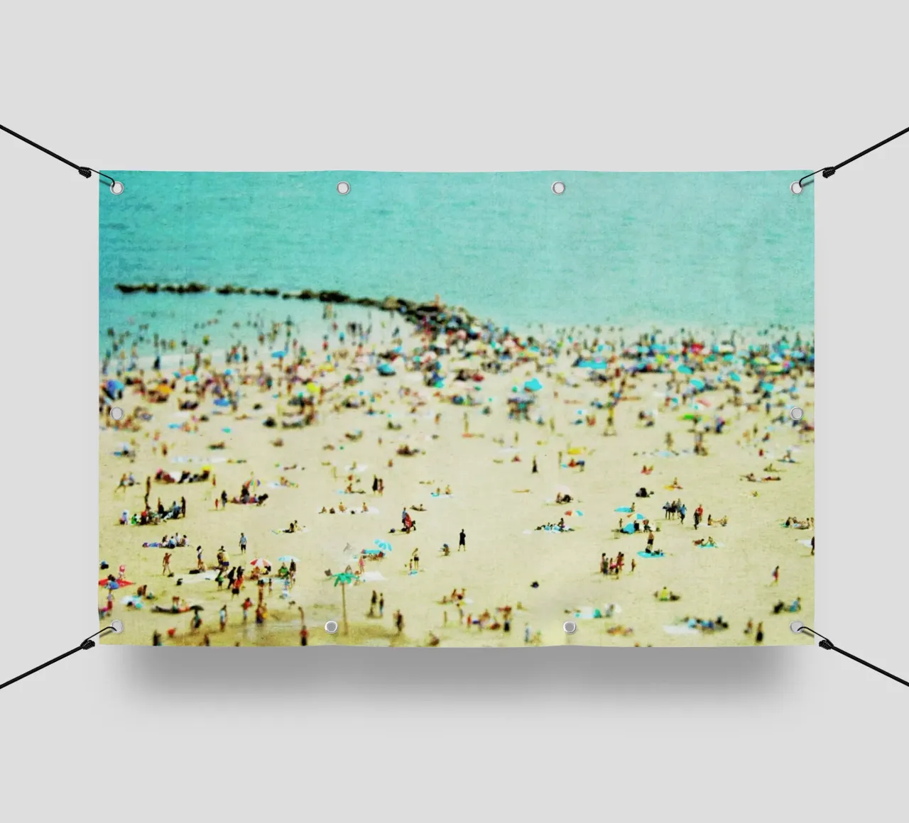 Coney Island Beach telo in pvc da Mina Teslaru