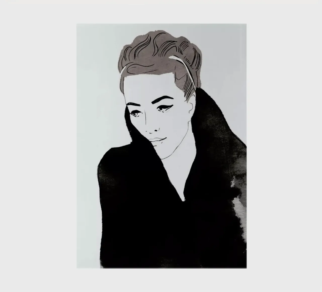 Lady In Black carnet de notes de Niina Pechkovskaya