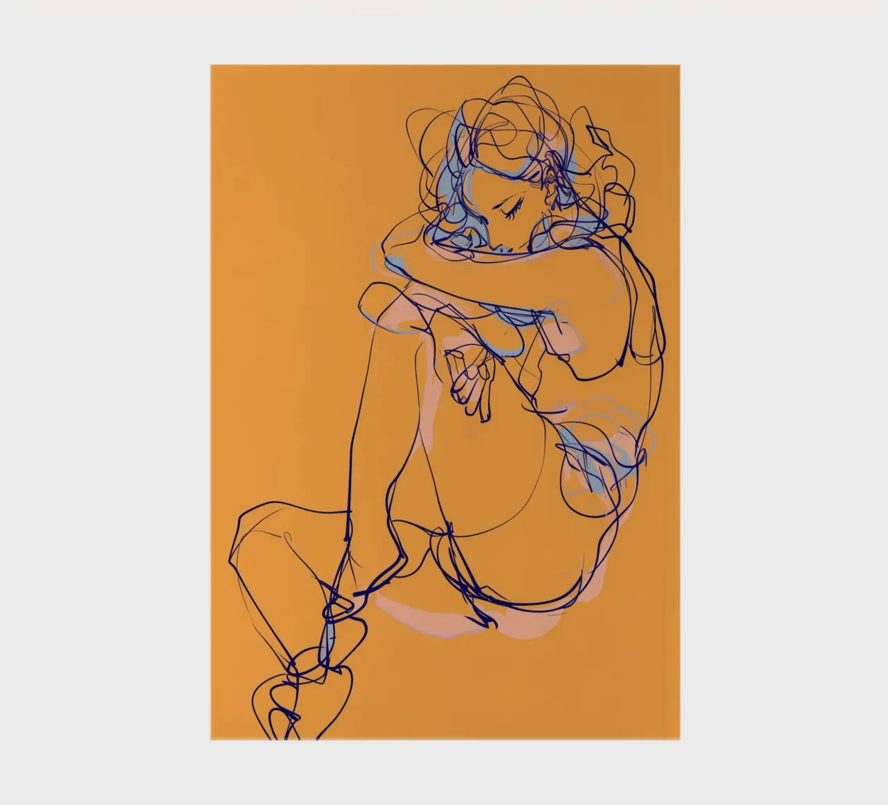 Sketchy femininity notebook by Carinaprint
