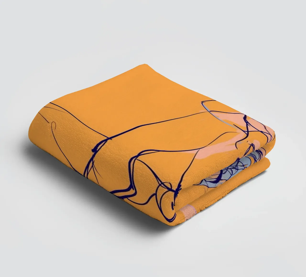 Sketchy femininity towel by Carinaprint
