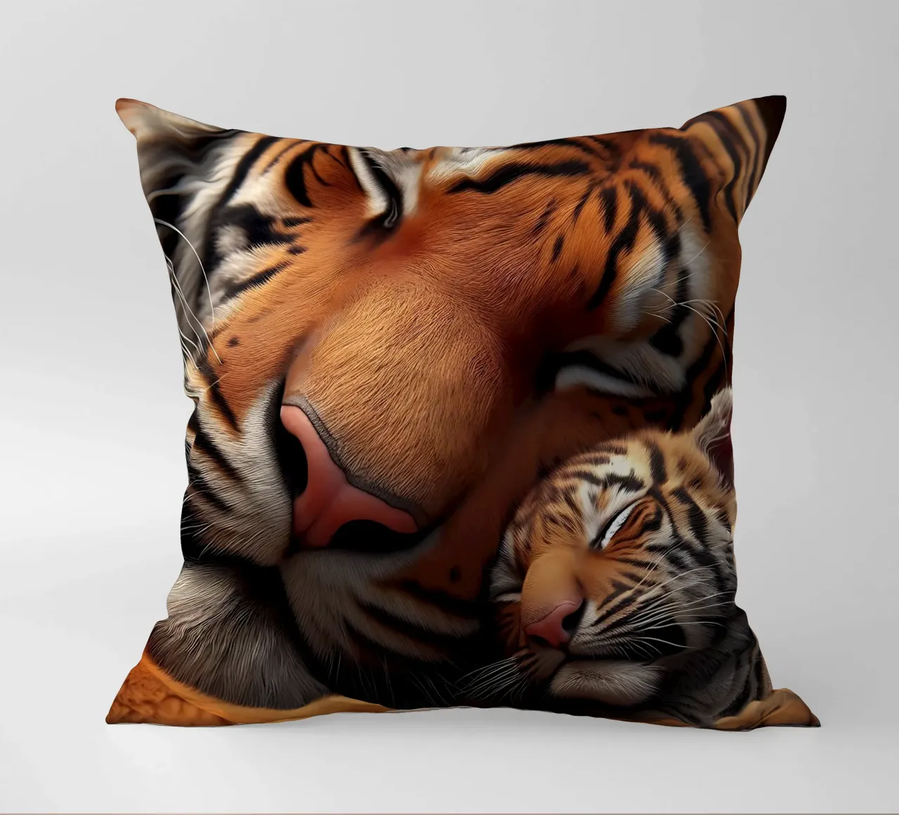 tigri addormentate cuscino da hunde-katzen-tiere