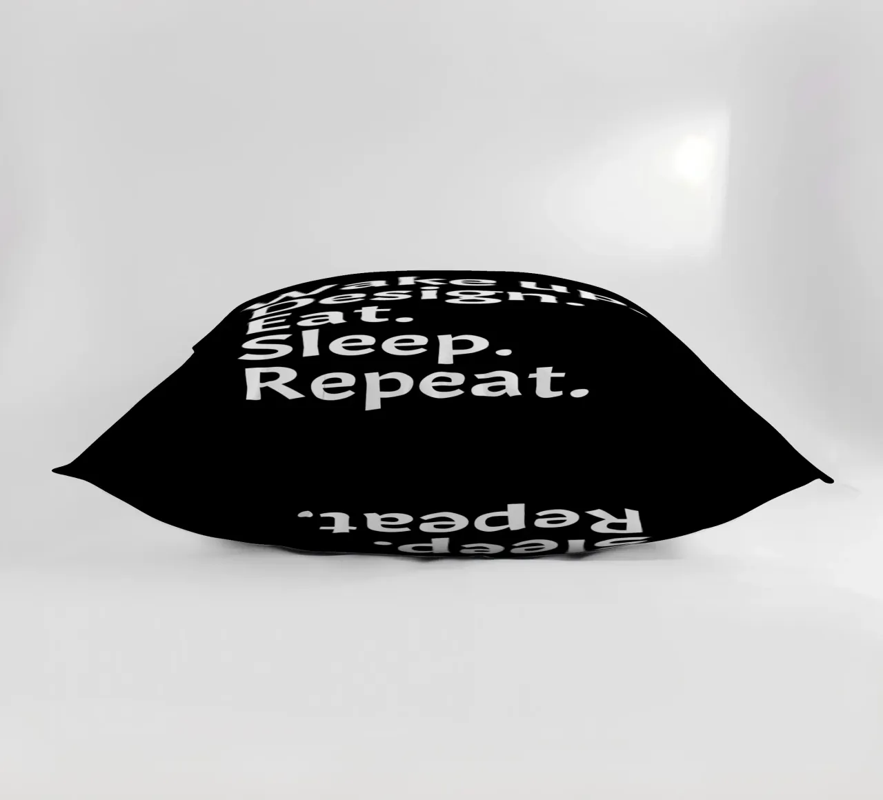 Wake up design eat sleep repeat cuscino da happieeagle
