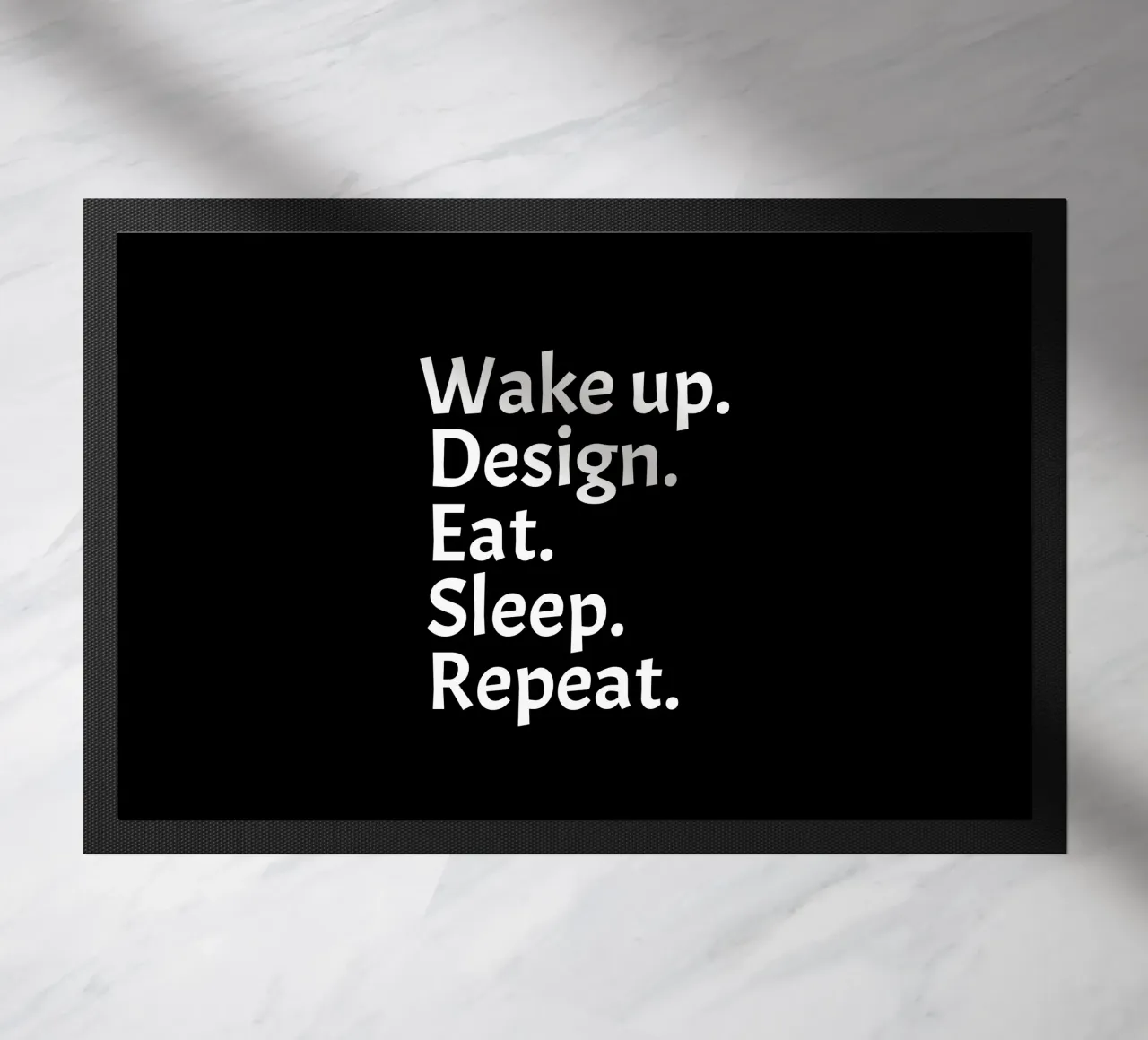 Wake up design eat sleep repeat zerbino da happieeagle