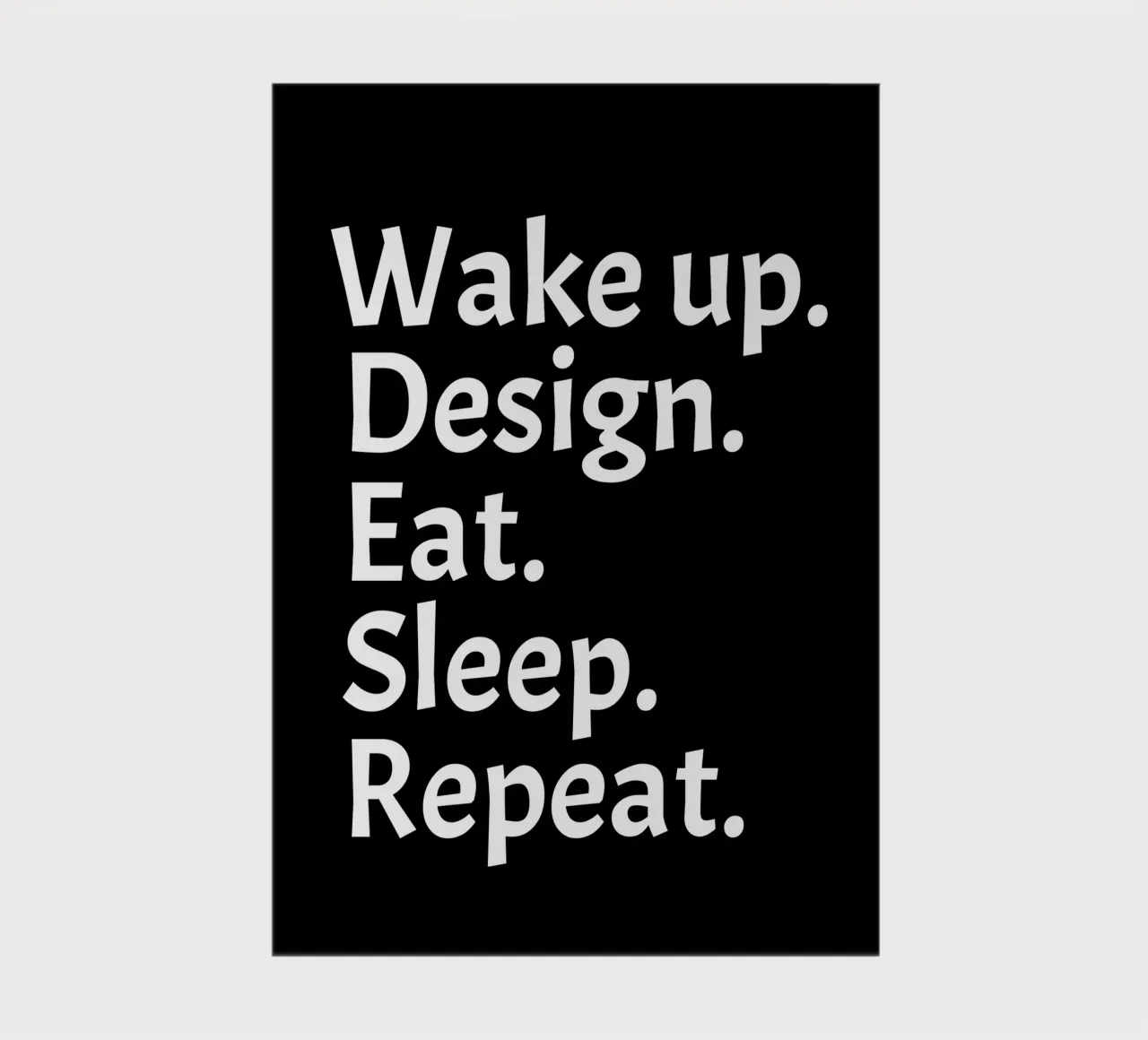 Wake up design eat sleep repeat notebook by happieeagle