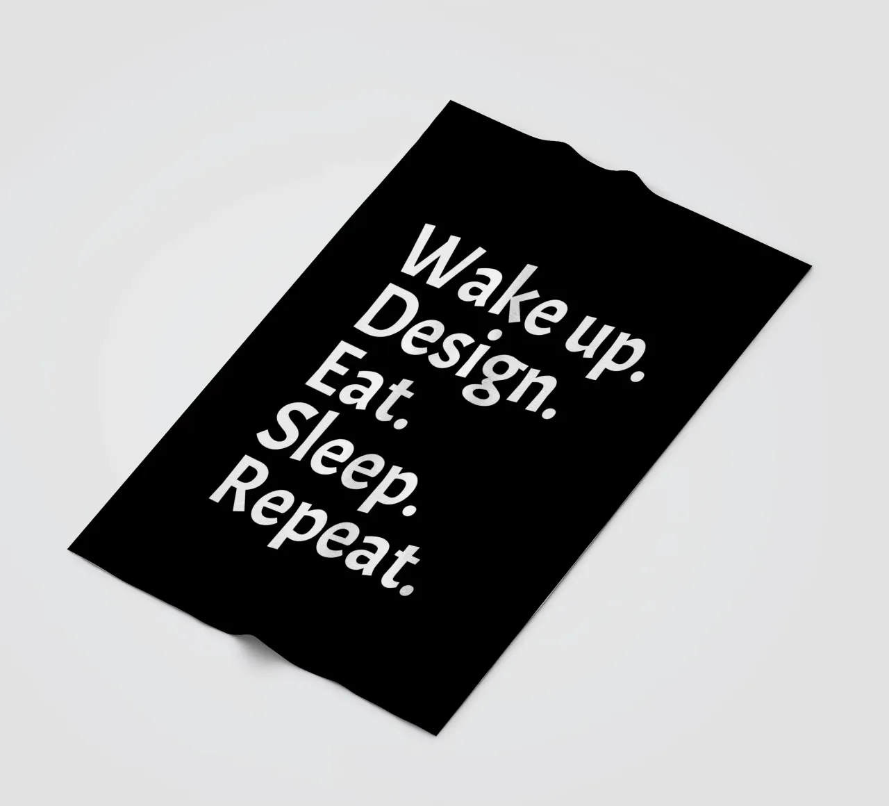 Wake up design eat sleep repeat coperta in pile da happieeagle