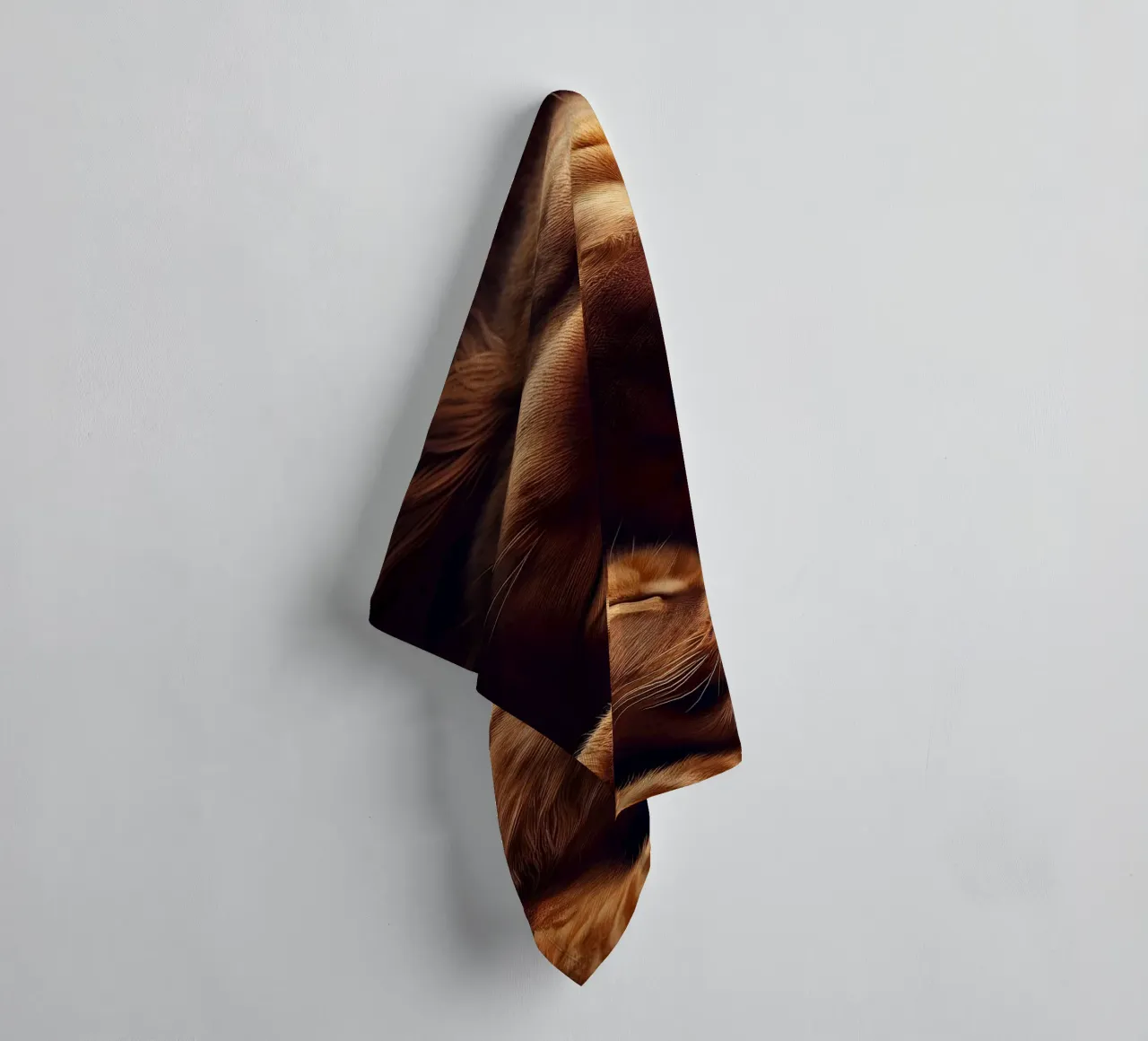 slapende leeuwen badhanddoek van hunde-katzen-tiere