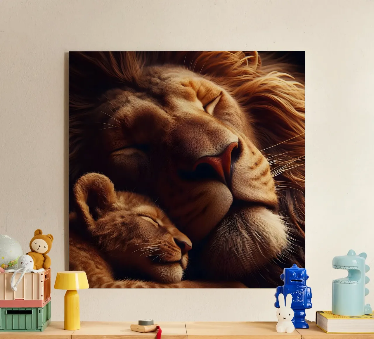 leoni addormentati plexiglass da hunde-katzen-tiere