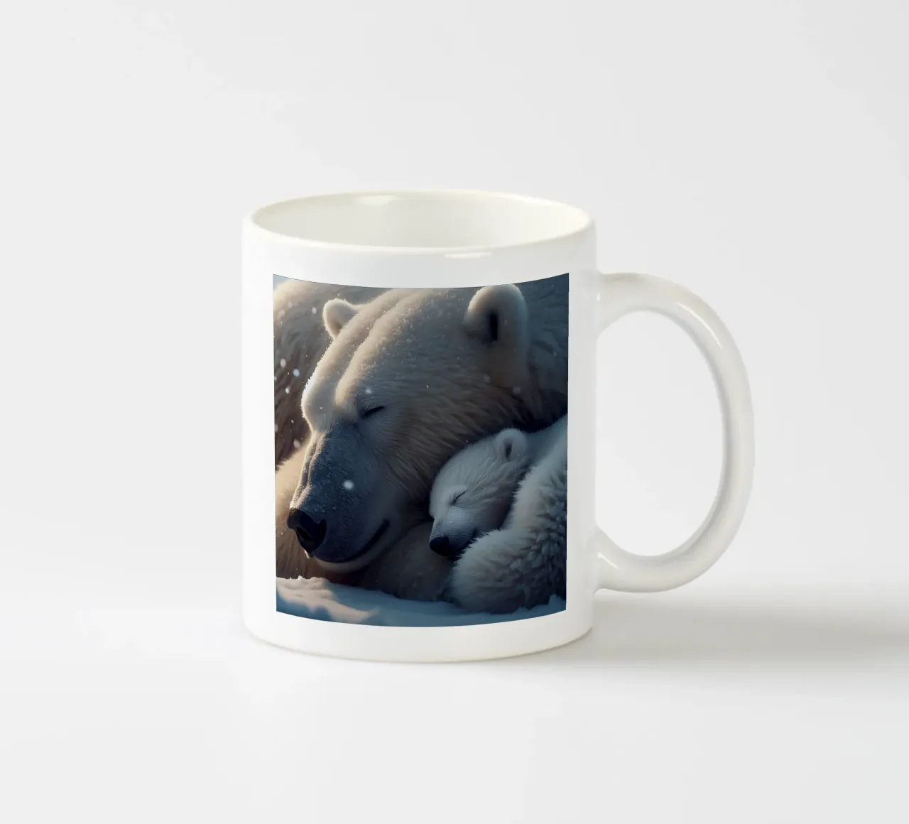 orsi polari addormentati tazza in ceramica da hunde-katzen-tiere