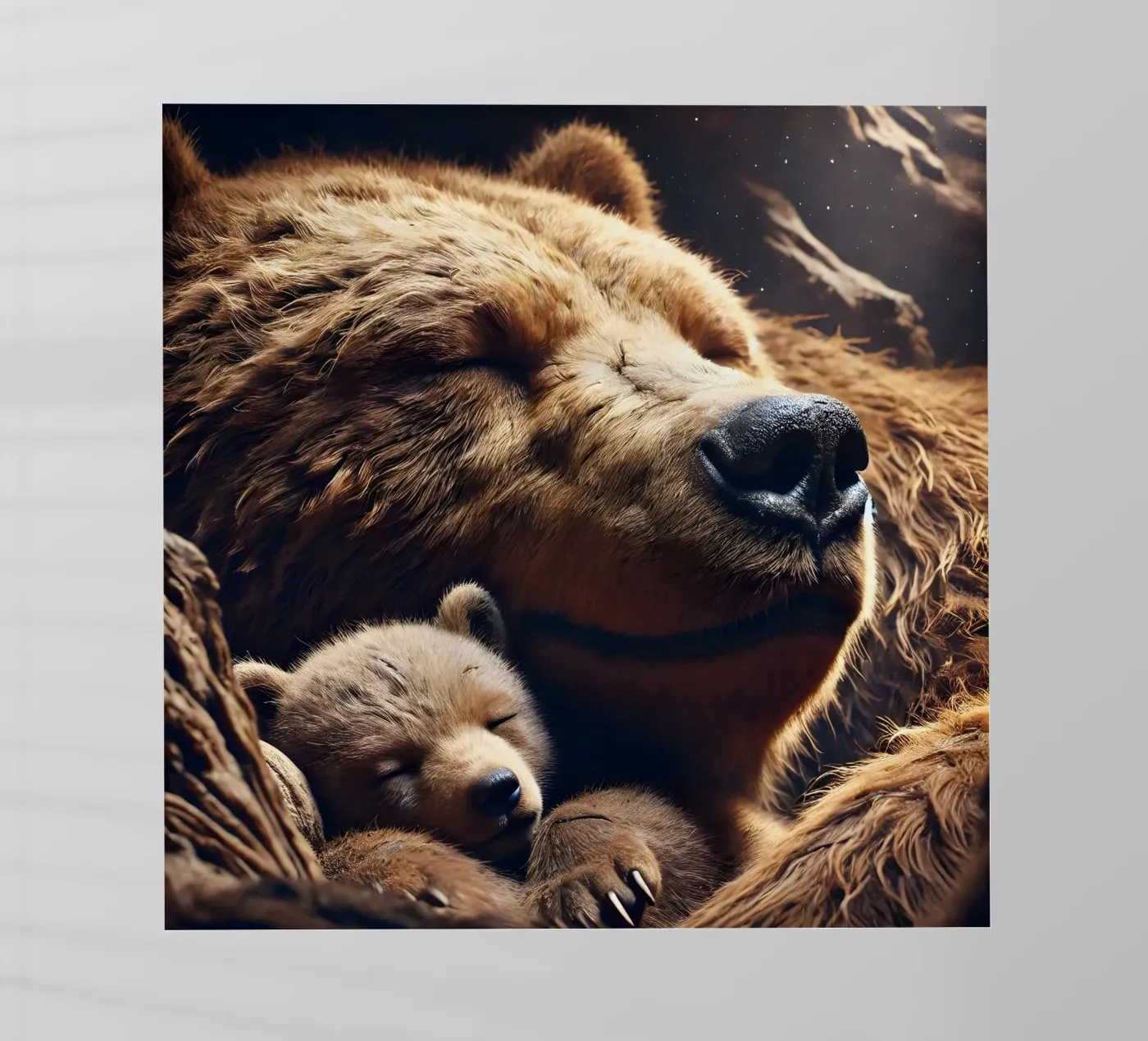 sleeping bears pellicola backlit da hunde-katzen-tiere