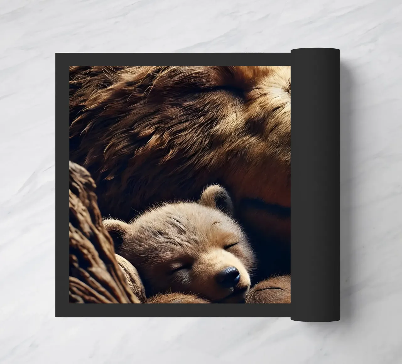 sleeping bears doormat by hunde-katzen-tiere