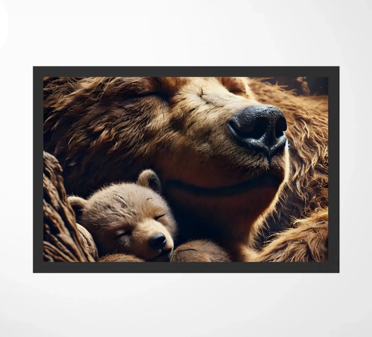 sleeping bears doormat by hunde-katzen-tiere