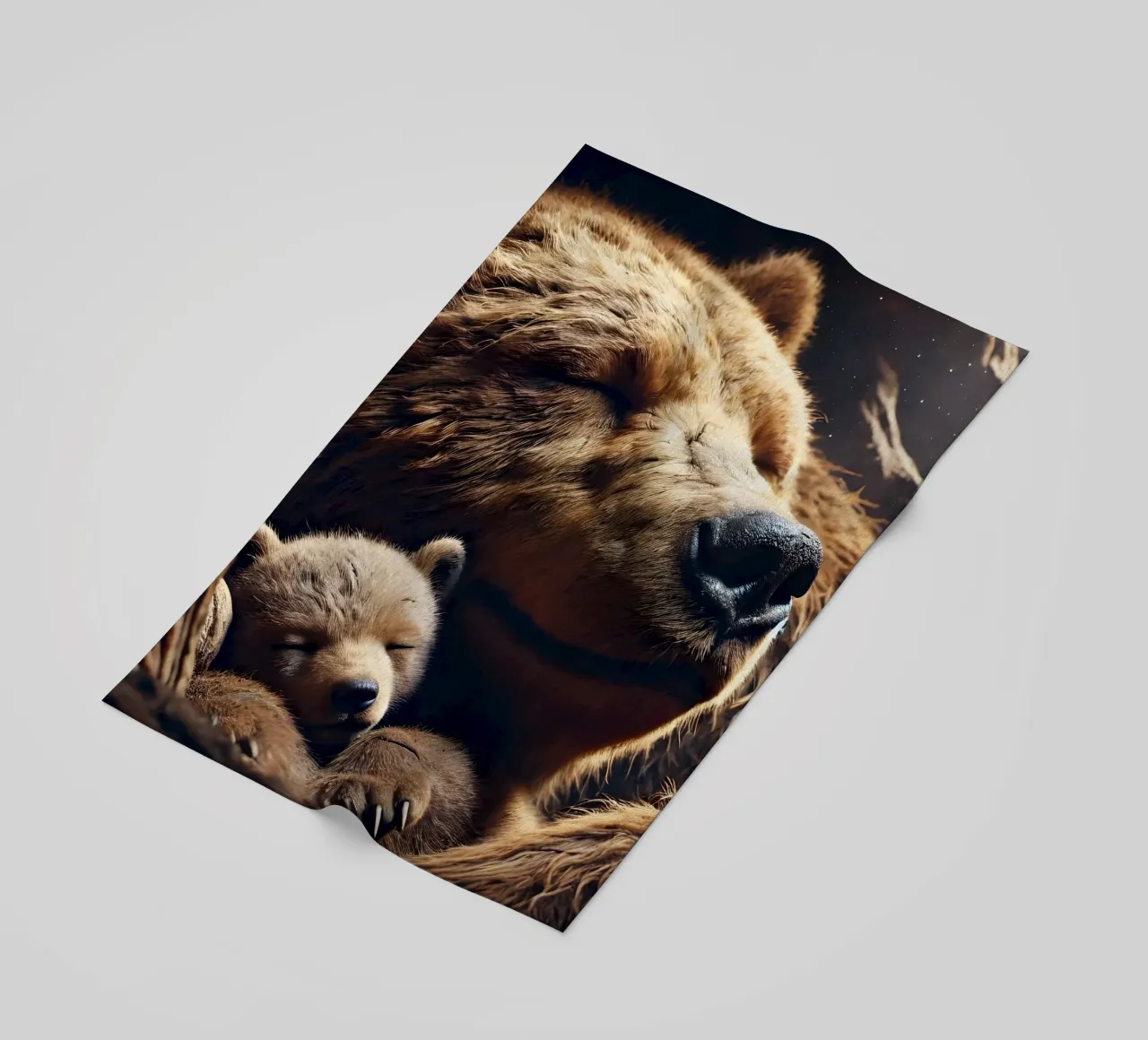 orsi che dormono telo mare da hunde-katzen-tiere