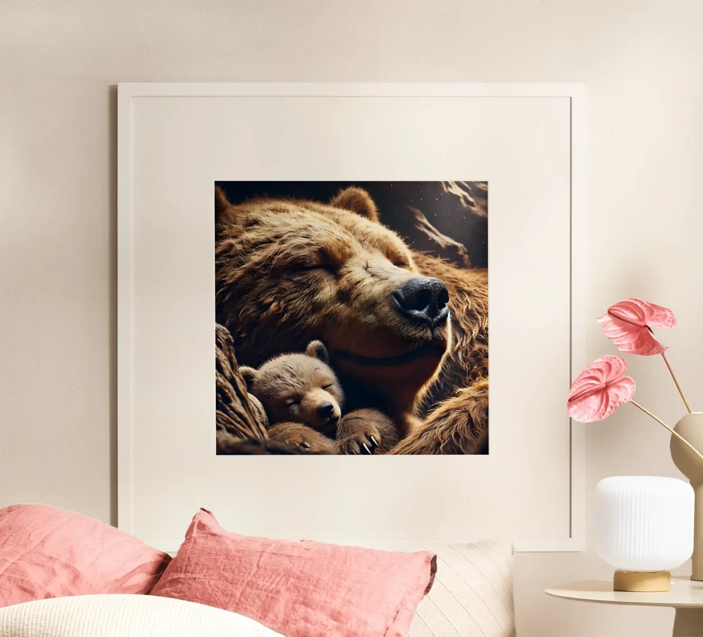 orsi che dormono poster da hunde-katzen-tiere