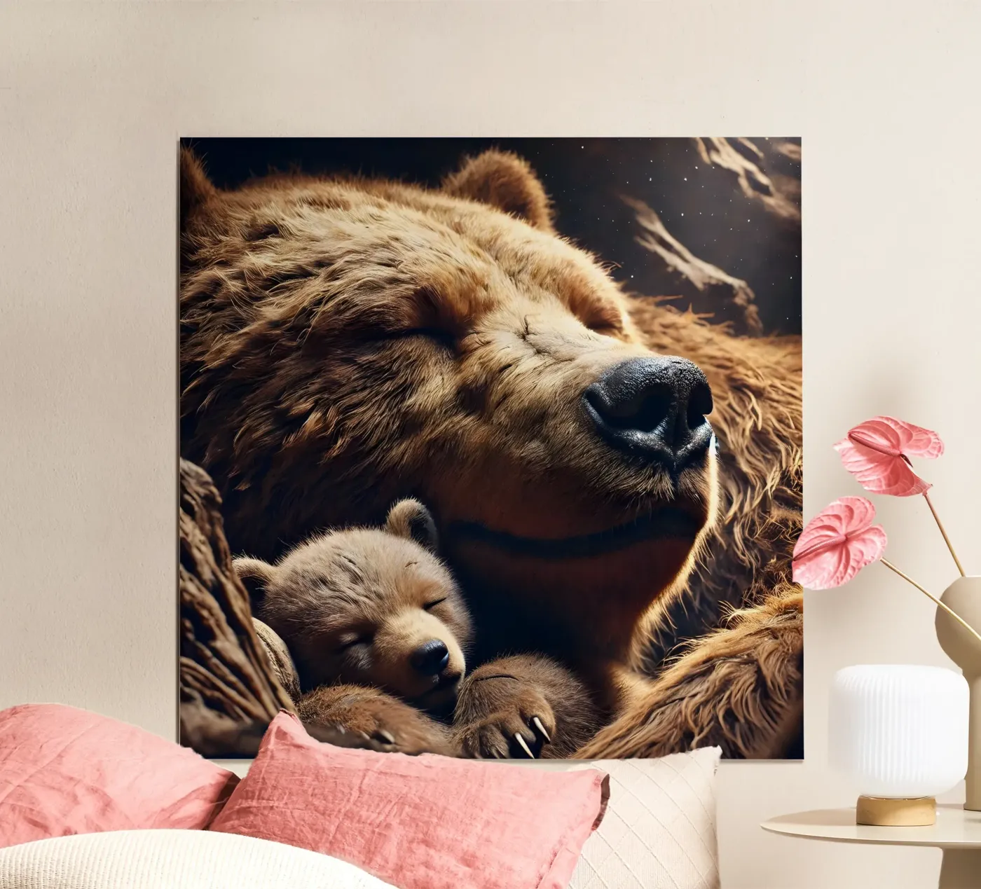 orsi che dormono poster da hunde-katzen-tiere