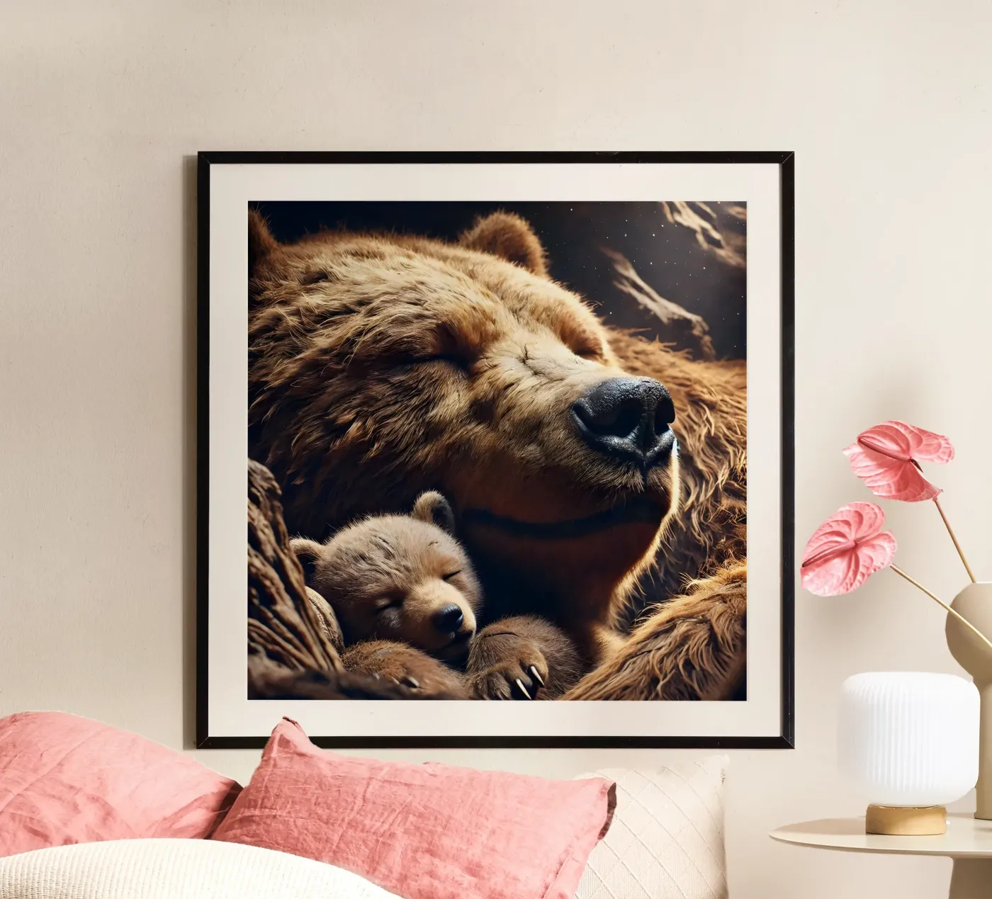 orsi che dormono poster da hunde-katzen-tiere