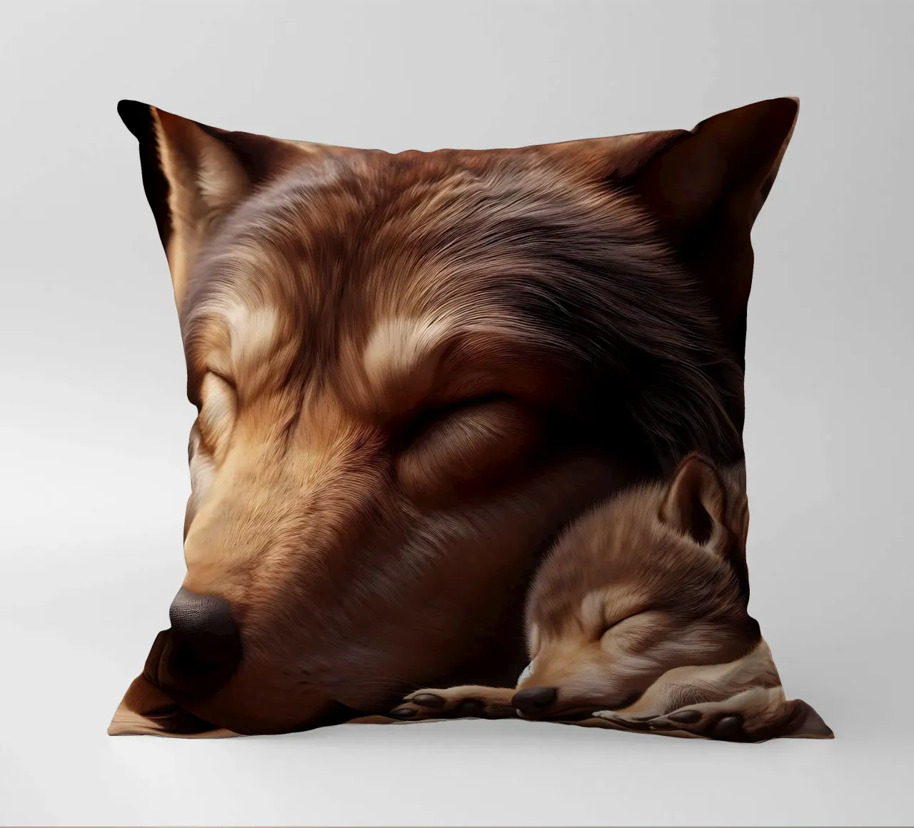 lupi addormentati cuscino da hunde-katzen-tiere