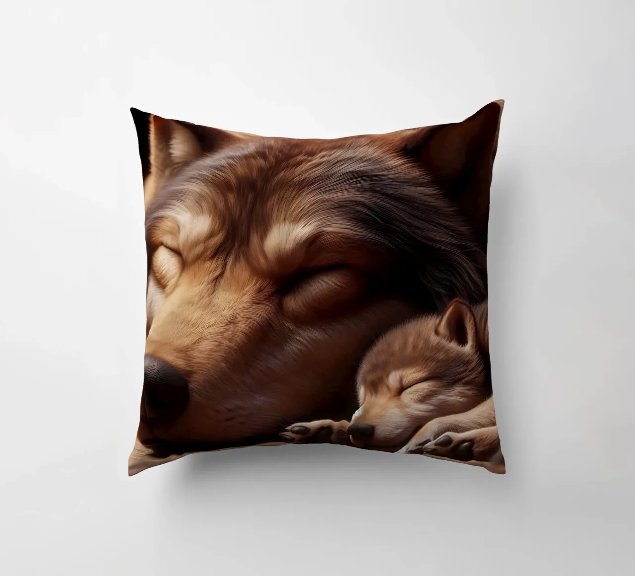 lupi addormentati cuscino da hunde-katzen-tiere