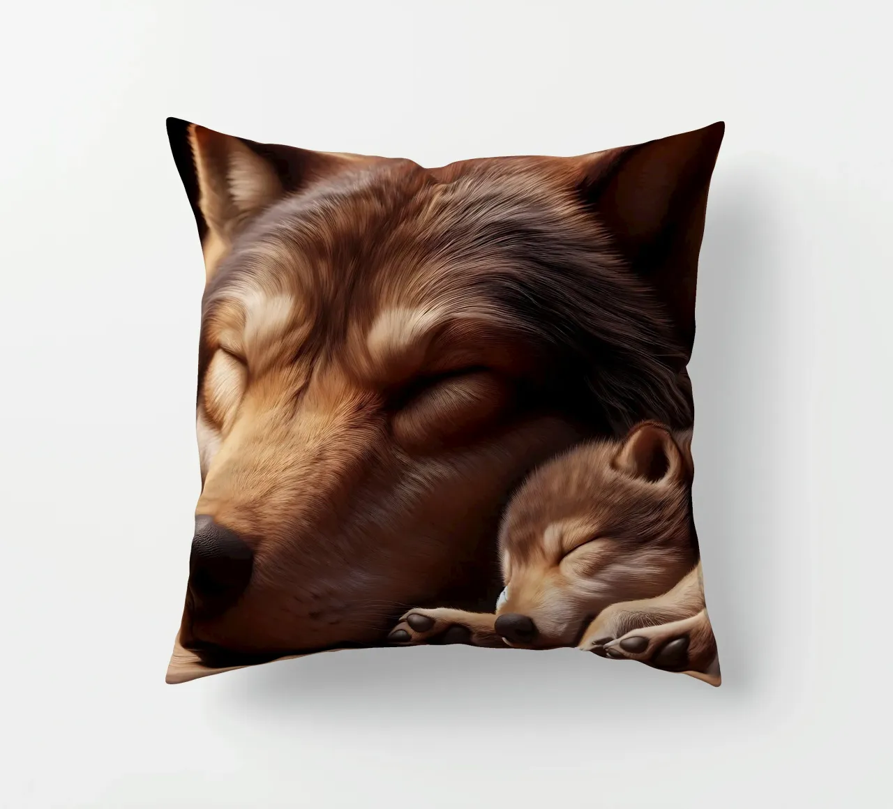 lupi addormentati cuscino da hunde-katzen-tiere