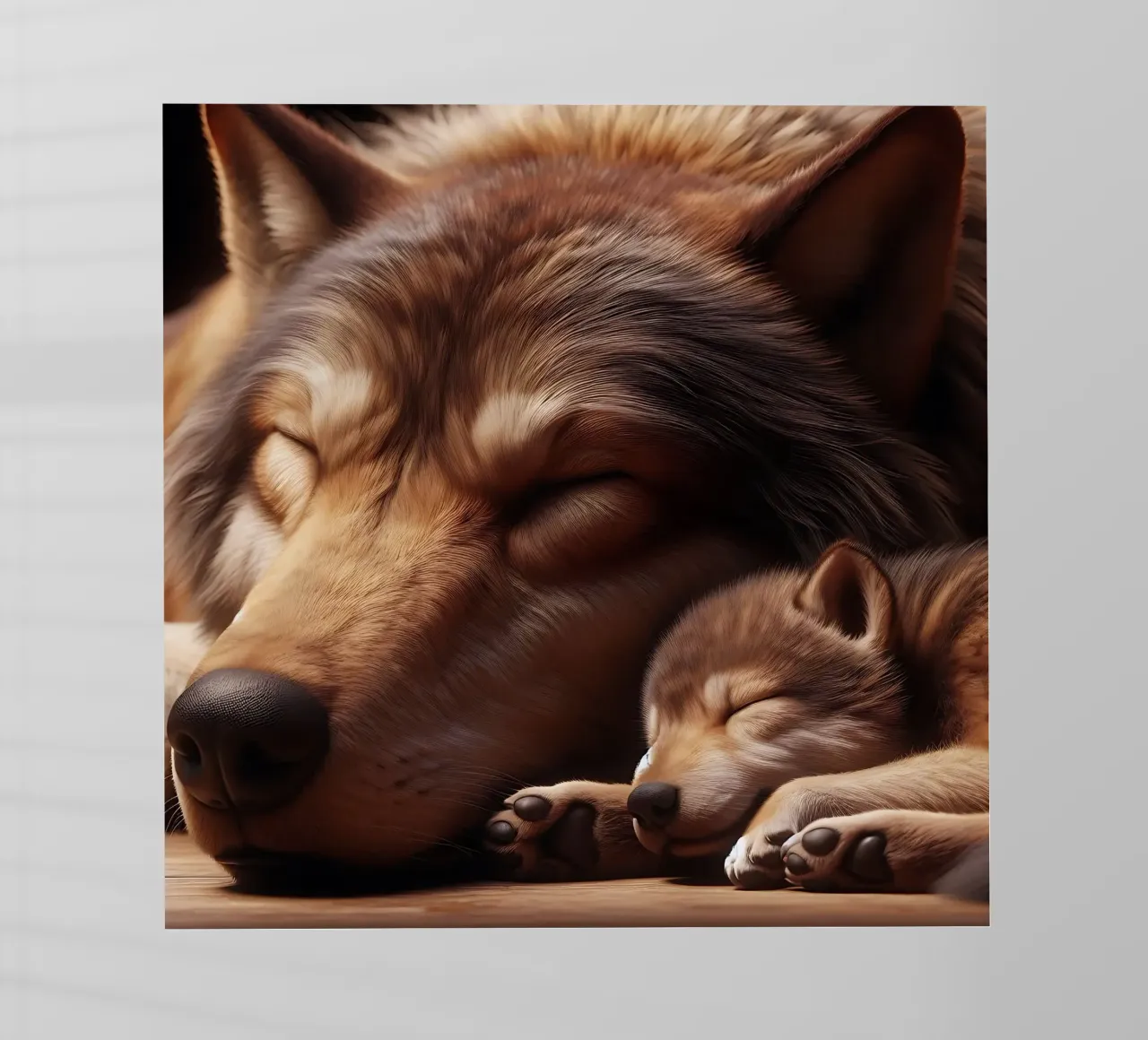 lupi addormentati pellicola backlit da hunde-katzen-tiere