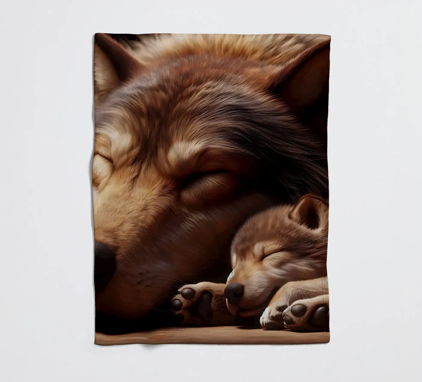 sleeping wolves fleecedeken van hunde-katzen-tiere