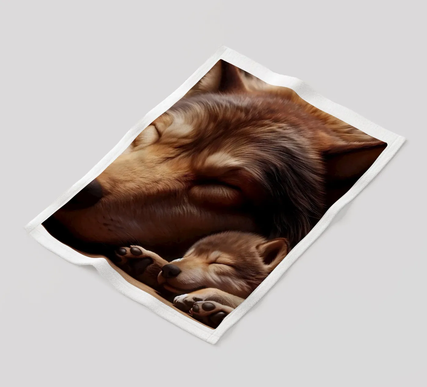 sleeping wolves fleecedeken van hunde-katzen-tiere