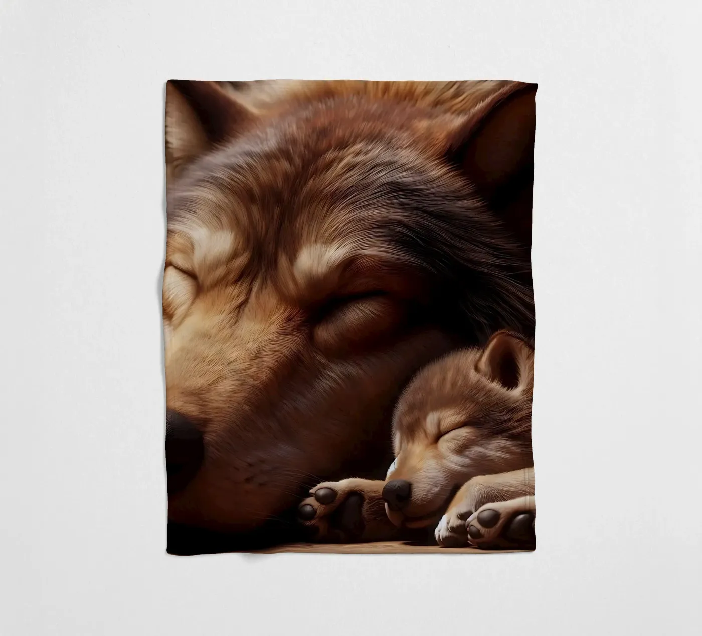 sleeping wolves fleecedeken van hunde-katzen-tiere