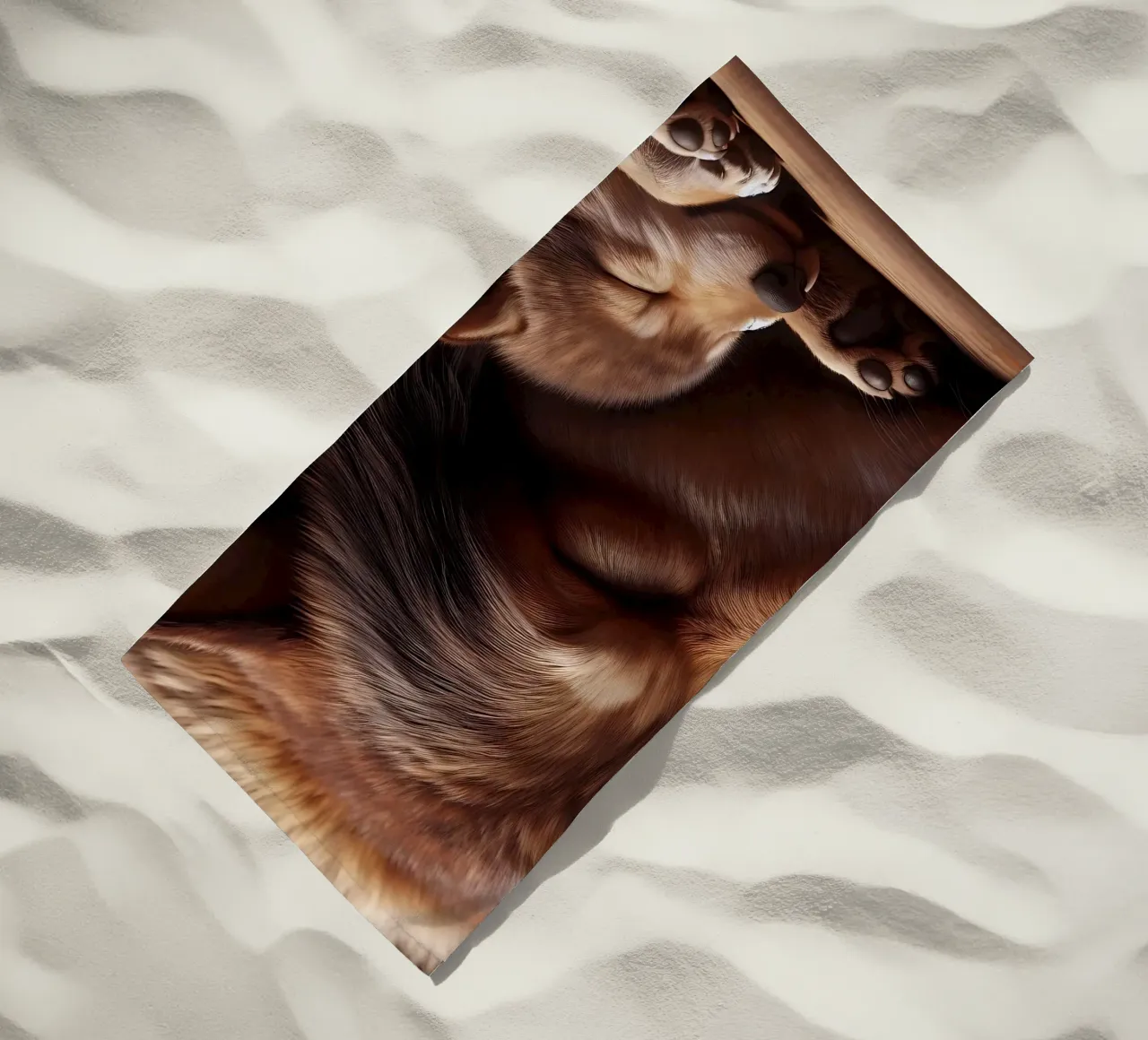 lupi addormentati telo mare da hunde-katzen-tiere