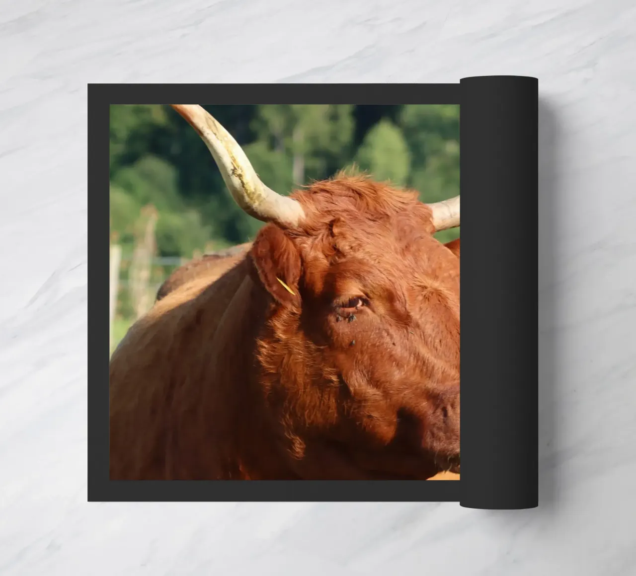 Tierisches Topmodel Fußmatte von Alexandra Joseph Fotomomente