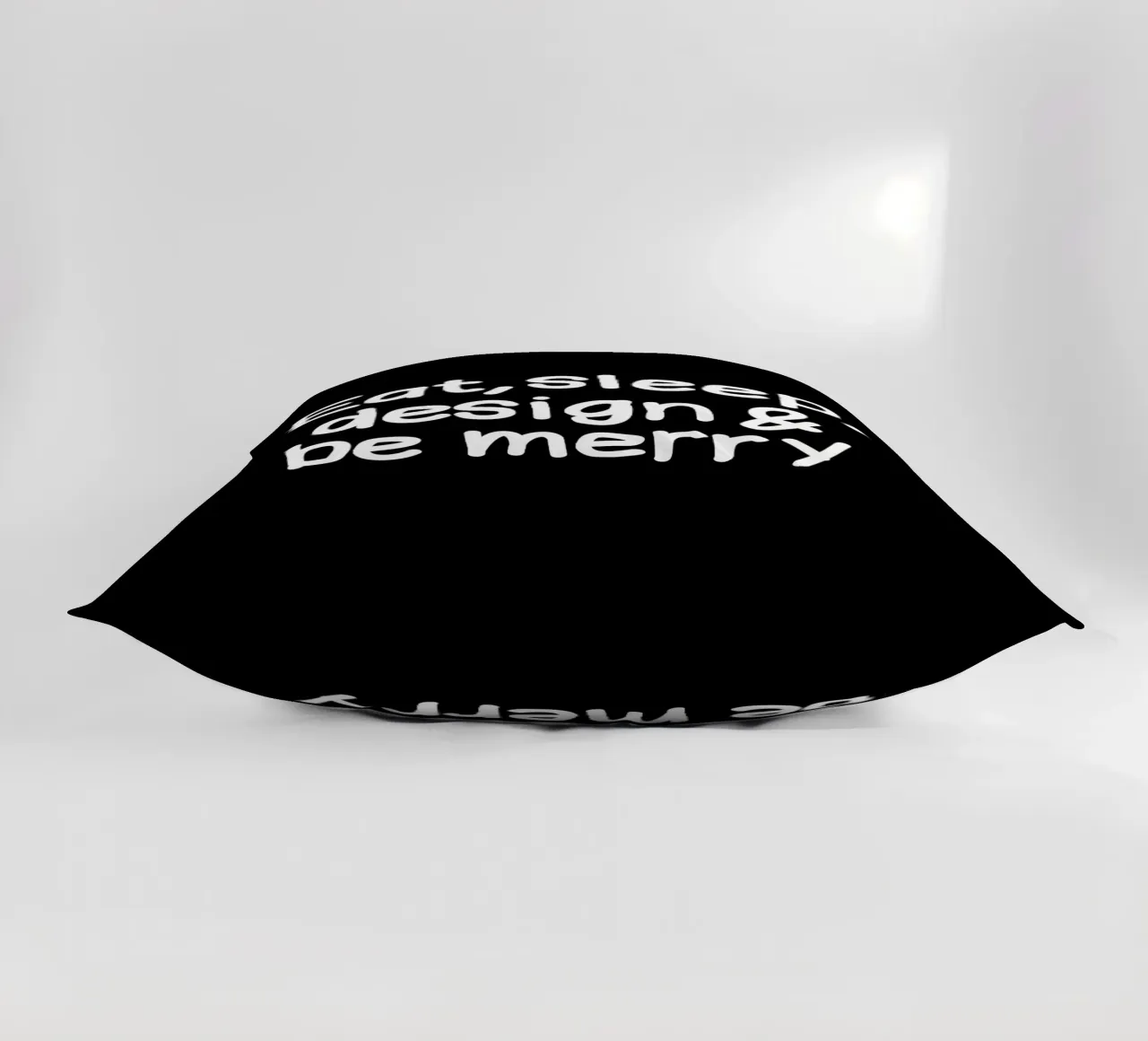 Eat, sleep, design and be merry cuscino da happieeagle