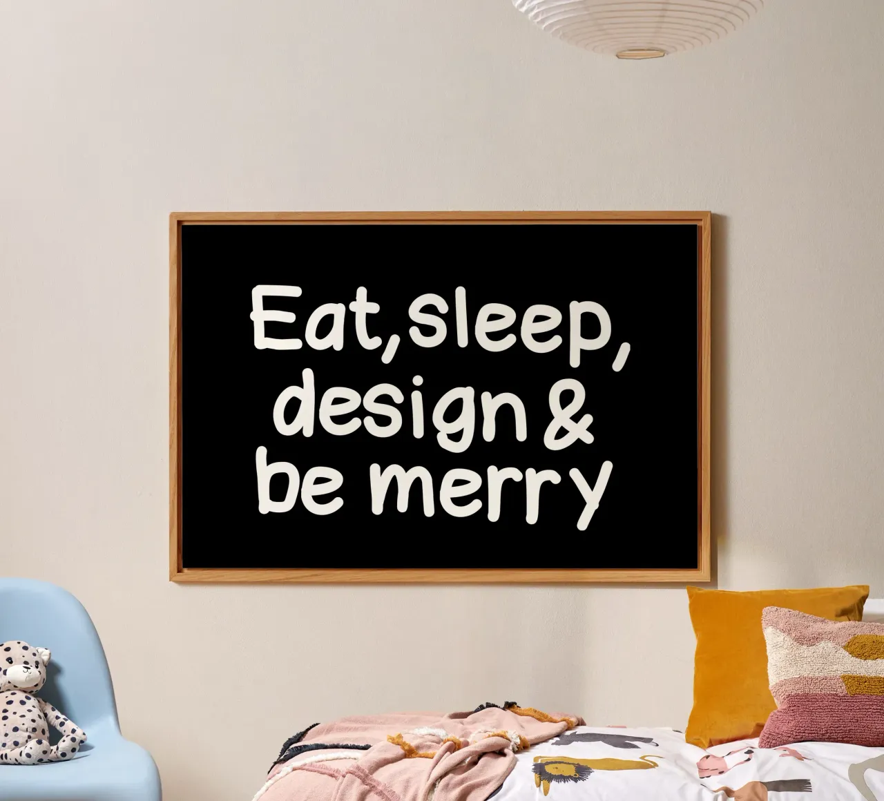Eat, sleep, design and be merry alluminio dibond da happieeagle