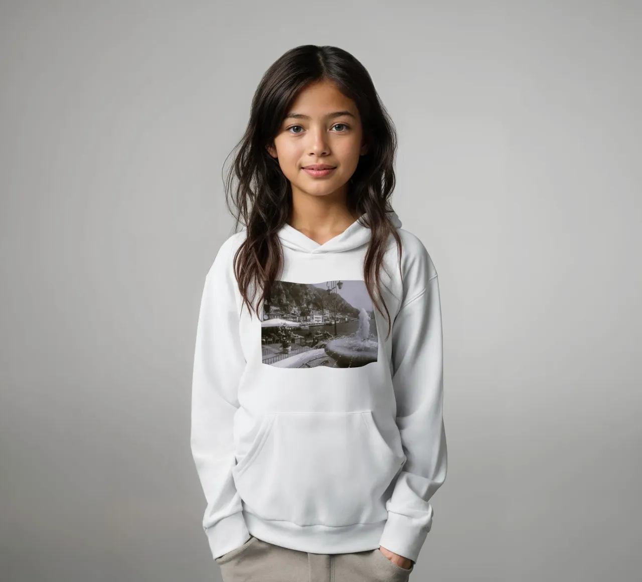 Lima con aspecto vintage sudadera con capucha para niño de Alexandra Joseph Fotomomente