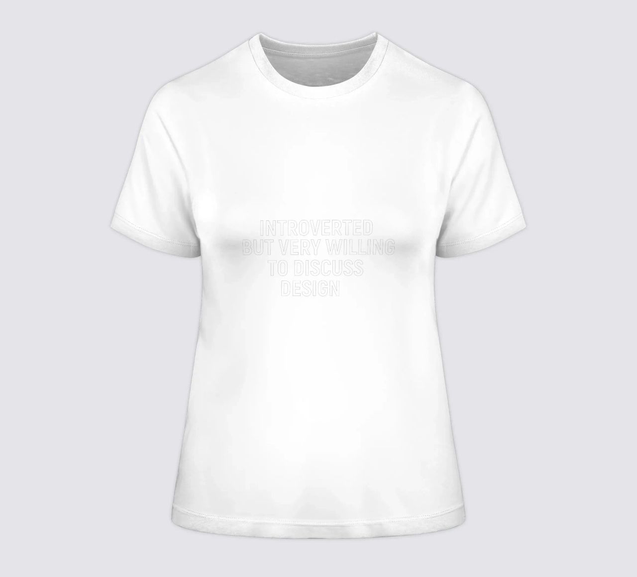 Introverted but very willing to discuss design t-shirt da donna da happieeagle